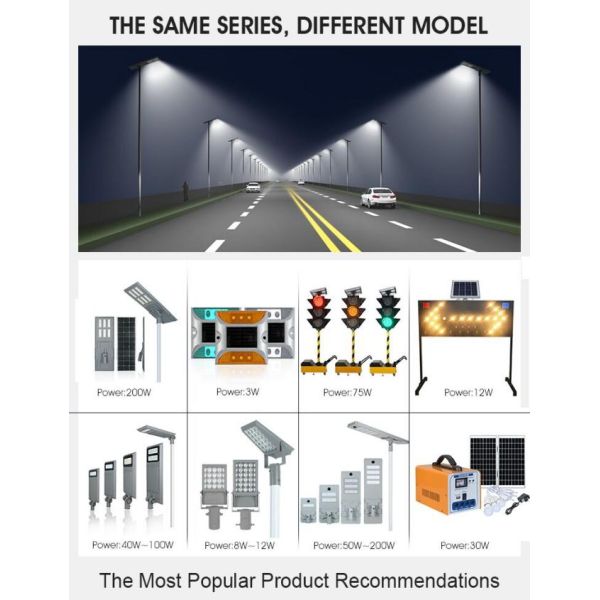 Waterproof Solar Pole Lamp Outdoor Lighting IP65 LED Solar Street Light 3 Years Warranty