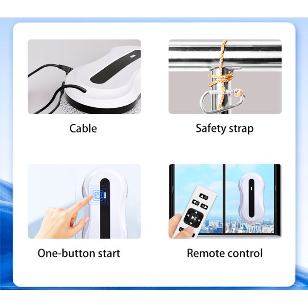 Cleaning Private Mold Yes Corded-Electric Window Vacuum Cleaner robot glass window cleaner