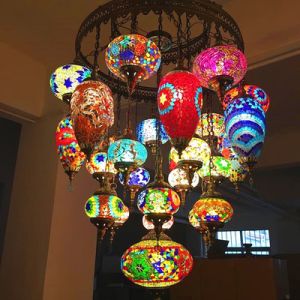 Mediterranean retro Cafe lighting living room restaurant hotel Bohemian