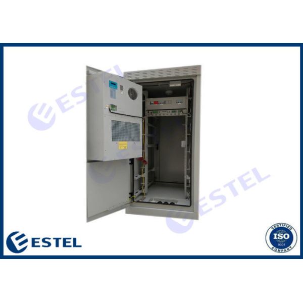 Rainproof IP55 Outdoor Network Enclosure Galvanized Steel Front Access