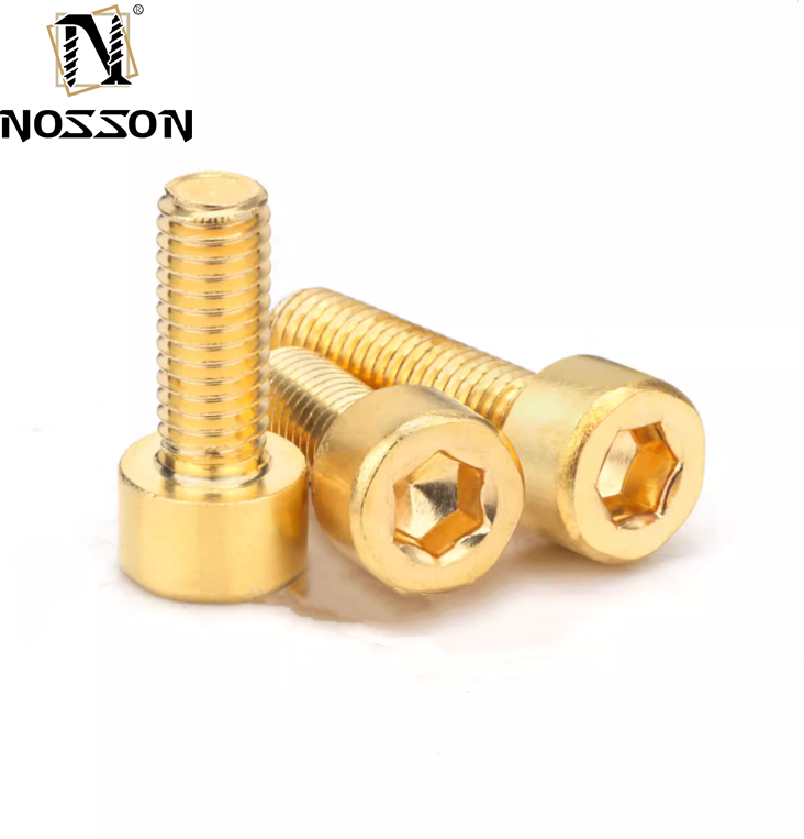 Metric Brass Cylinder Head Bolts for Construction DIN Standard M2 M2.5 M3 M4 M5 M6M8 M10 M12 M14 M16 M18 M20 M24 M27 M30