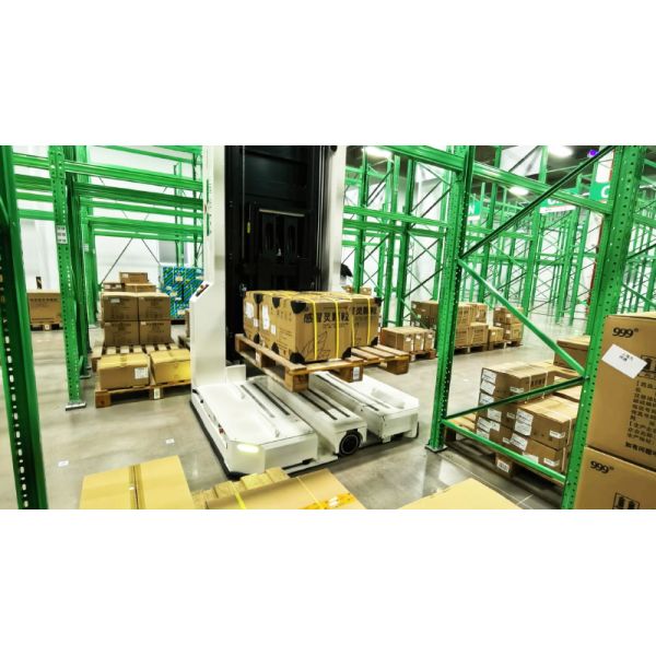 Very Narrow Aisle Fork-type Autonomous Mobile Robot