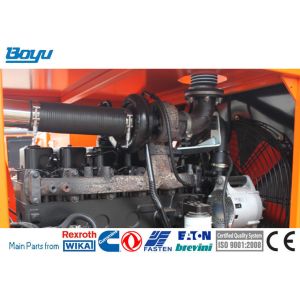 77kw 103hp Transmission Line Stringing Equipment Hydraulic Puller Cummins Engine