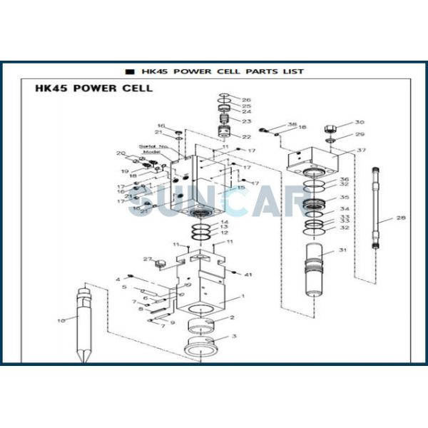 D5691500 BHI Hydroram Breaker Seals Repair Kit For HK45 Hydraulic Hammer