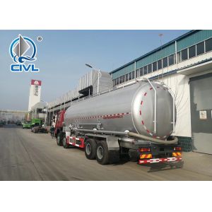 SINOTRUK 38000L Oil Tanker Truck 8*4 , HOWO Fuel Tanker Truck