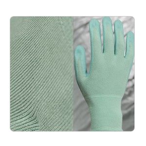 Environmental Protection Nitrile Palm Green Bamboo Fiber Hand Safety Gloves
