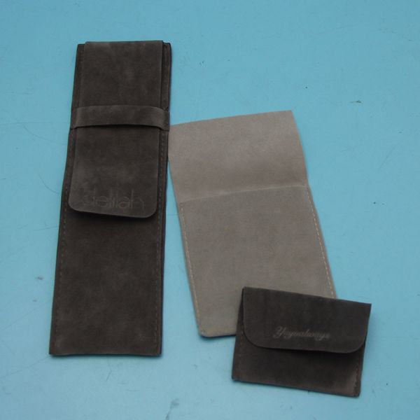 Small Exquisite Travel Jewelry Pouch , Envelope Velvet Jewellery Bag With Flap