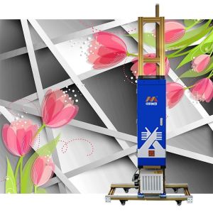 2880dpi 7" Lcd Touch Screen Vertical Wall Printer Machine