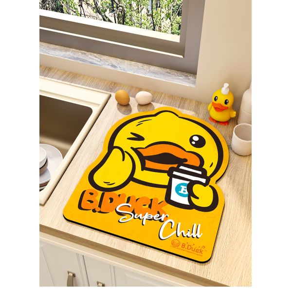 Customizable Cute Cartoon Pattern Kitchen Dish Drying Super Drainage Mat Make It Your Own