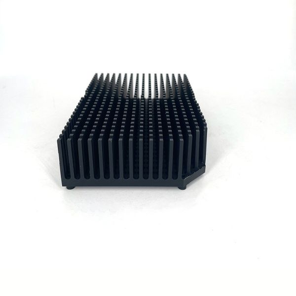Buy Extruded Anodizing Black Aluminium Profile Heat Sink AL6063-T5 Slotting at wholesale prices