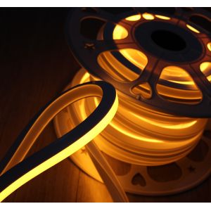 yellow decoration light DC 12V led neon sign square tube light 16*16mm flat