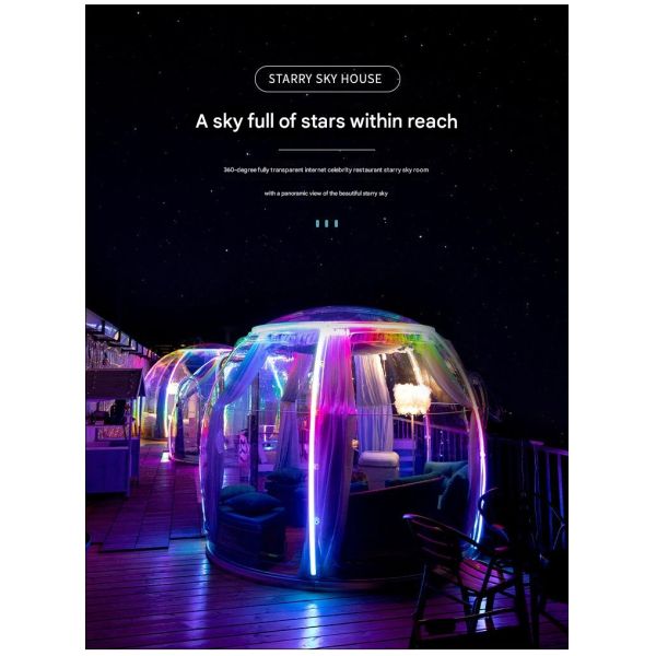 Hotel Bubble House Clear Star Tent for Children and Adults on Outdoor Adventure
