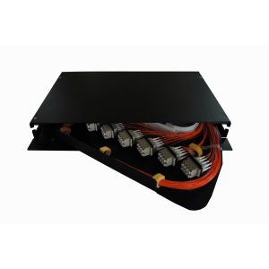 China 24 cores Rack Mounted Ftth Distribution Terminal Box Splice tray on sale