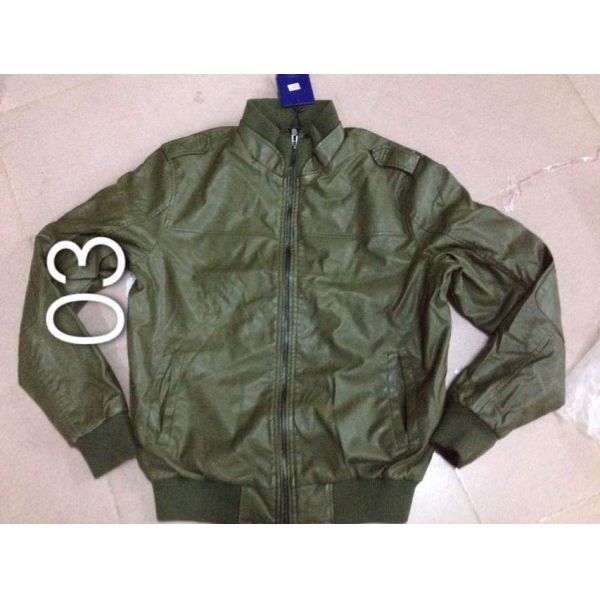 Buy 03 Men's pu fashion jacket coat stock at wholesale prices