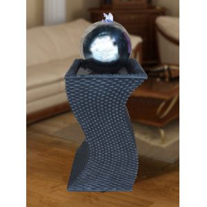 Handwork Polyresin Stainless Steel Ball Water Feature