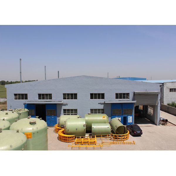 Chemical Storage FRP Horizontal Tank Durable Filament Winding