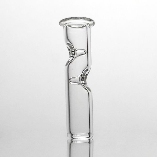 Pocket Size Glass Bongs Accessories 7mm Od Mini Glass Filter Tips Flat Mouth