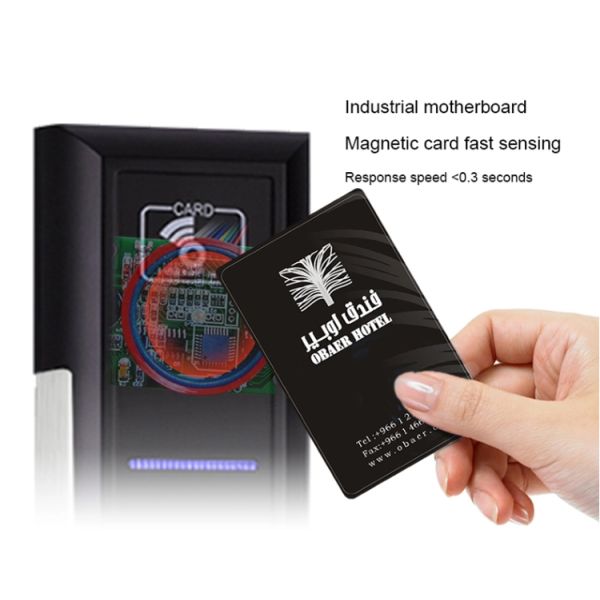 Stainless Steel Case Hotel Door Locks , Magnetic Key Card Locks For Hotel Access System