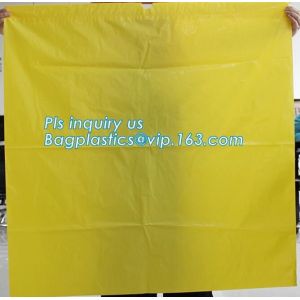 Super Jumbo Large Drawstring Autoclavable Biohazard Bags, Thick Polyethylene Bag