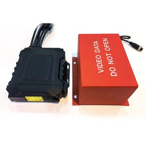 Vehicle Mobile Dvr Accessories Fireproof Waterproof Bright Red Color Protected