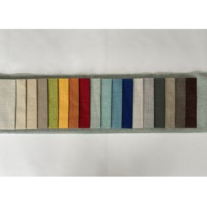 Shrink Resistant Linen Sofa Fabric 280gsm Polyester Furniture Textile