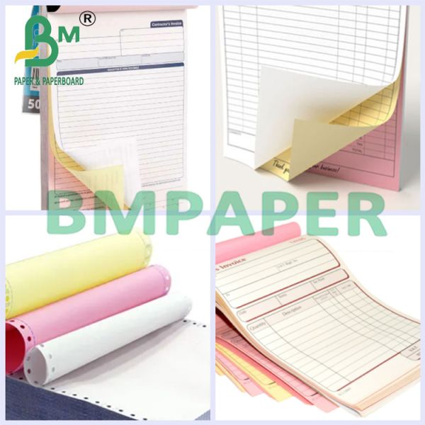 20lb 8.5x11" Carbonless NCR Copy Paper Sheets for Office Invoice