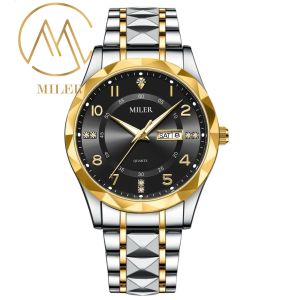 Classical Style Design Quartz Men's Watch with Waterproof Feature