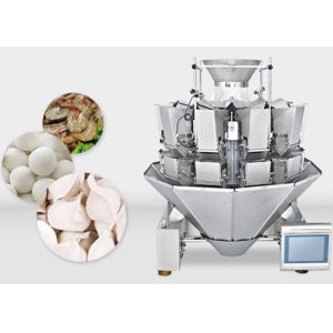 7 Inches Touch Screen Multihead Weigher Packing Machine For Frozen Food