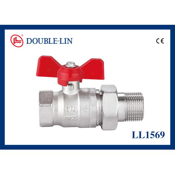 Buy Revolve Nut Male X Female 25 Bar Brass Ball Valves at wholesale prices