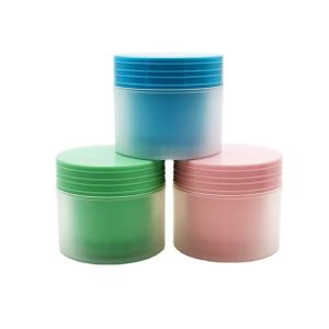 Custom Color 80g Matt Double Layer PP Plastic Round Cream Jar with 20 Days Lead