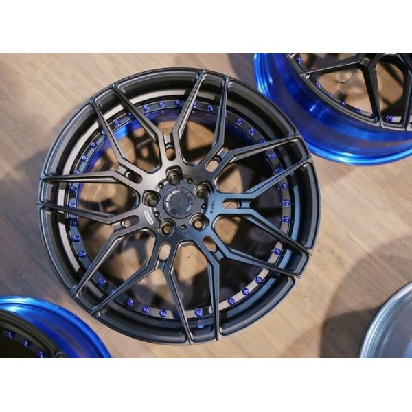 Blue Brush 2pc 3Pc forged wheel 18 inch Alloy Cars 19 step lip 5X108 5x112 Car Alloy Wheels Rim