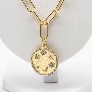 Fashion Gold Necklace Jewelry Sets with Acrylic Pear Beads Necklace for Women