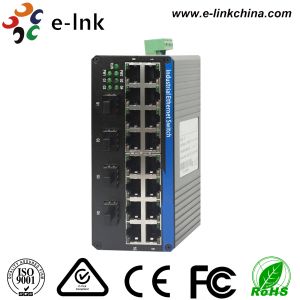16-port 10/100Base-T + 4-port 1000BASE SFP Industrial Ethernet Switch