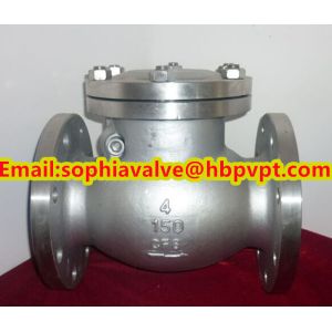 CF8 stainless steel cast steel swing check valve manufacturer