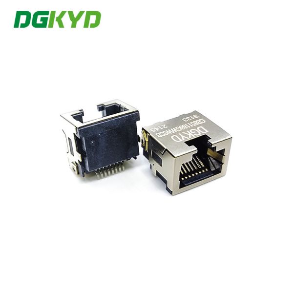 SMD RJ45 Single Port Ethernet Connector Without Light 8P8C Patch Type DGKYDCB851