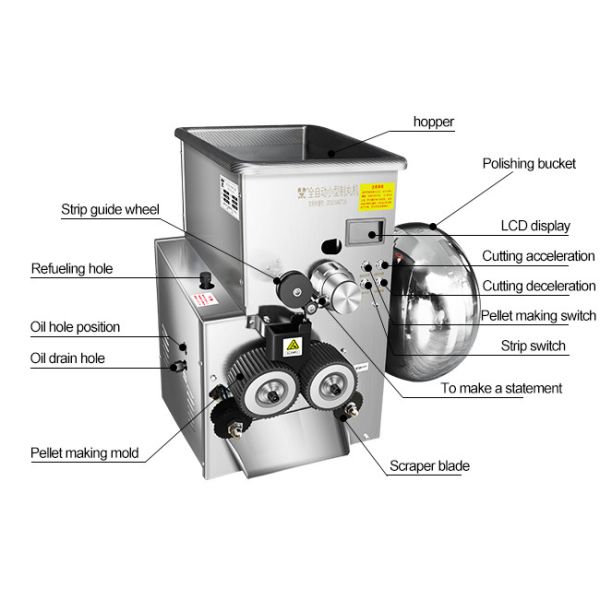 DZ-200 Stainless Steel Automatic Pill Making Machine With Independent Heating Plate