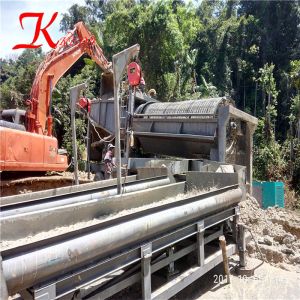 Quality keda gold sluice box mining machine 35Kw Power dimond machine gold exploration sieving machine for gold mine for sale