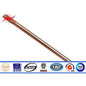 High Conductivity Copper Ground Rod 1/2" 5/8" 3/4" Threaded Flat Pointed