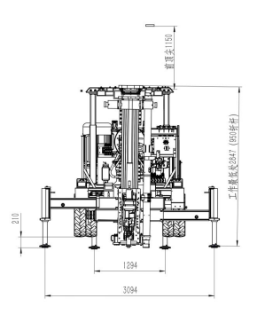 CYTC 70 Underground MID-Deep Hole Drilling Machine Low Profile Production Drill