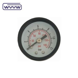 Wall Hung Capillary Steam Pressure Gauge Manometer Black Steel Material