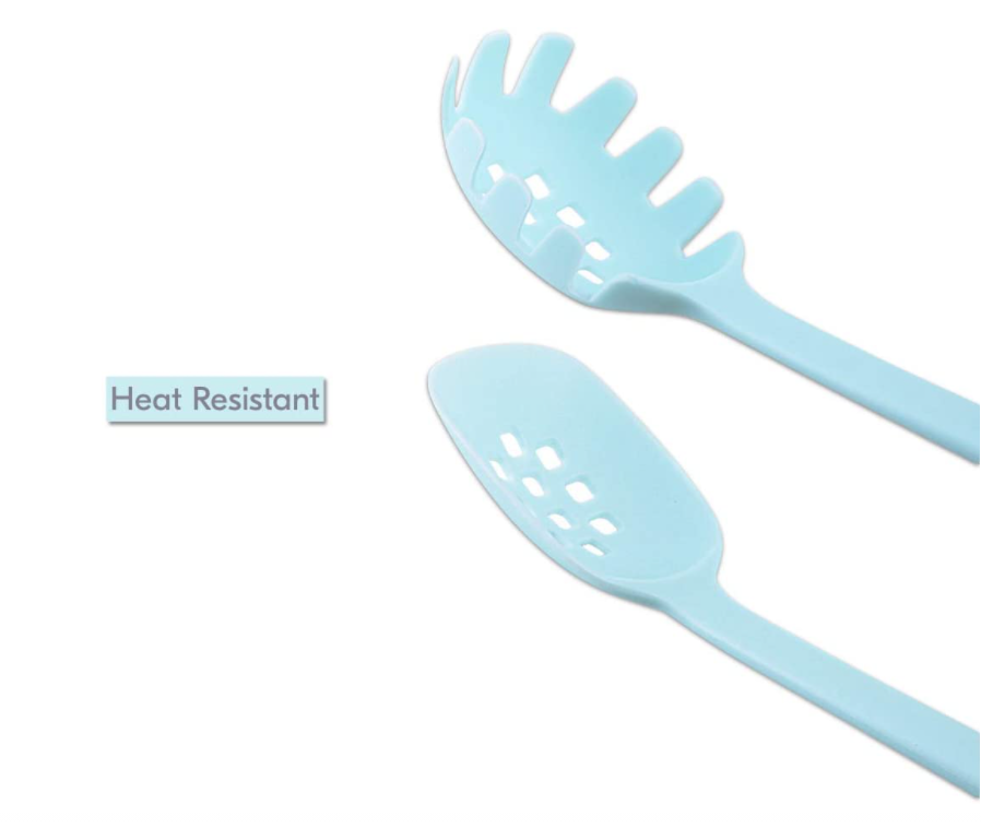 Toxinfree Nylon Utensils Safe For Nonstick 5pcs Biodegradable Ergonomic