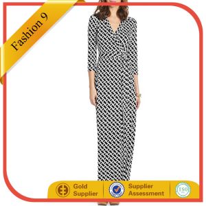 Quality Women Long Sleeved Strechy Evening Dress for sale