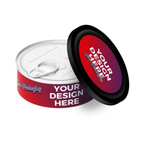 China Standard Size Custom Tin Cans Ring Pull Easy Open 3.5g Metal Smartbud cans on sale