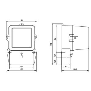 IS09001 Class 2 Single Phase Electromechanical Energy Meter , Mechanical Meter