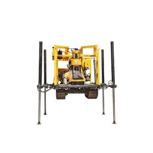 180m Shallow Diesel Crawler Drill Rig Spline Vertical