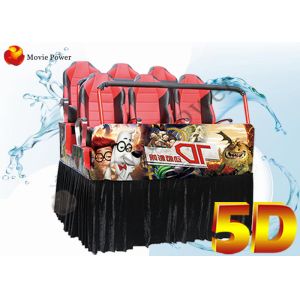 China Electric / Hydraulic Platform 5D Movie Theater Equipment Cinema Cabin on sale