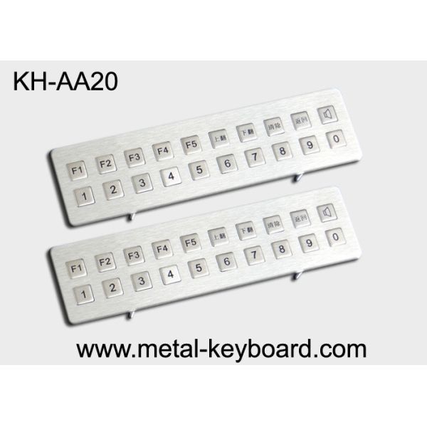 Buy Kiosk Stainless steel Keyboard Vandal - proof , long life ruggedized keyboard at wholesale prices