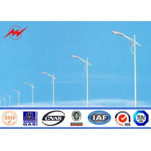 High Mast Square / Yard / Industrial Street Light Poles Conical Galvanized