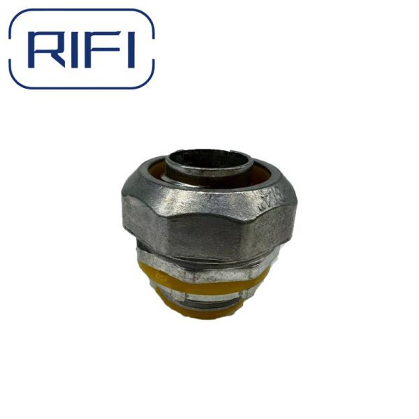 RIFI-Zinc Liquid Tight Flexible Conduit Straight Connector Bond To Boxes And Enclosures