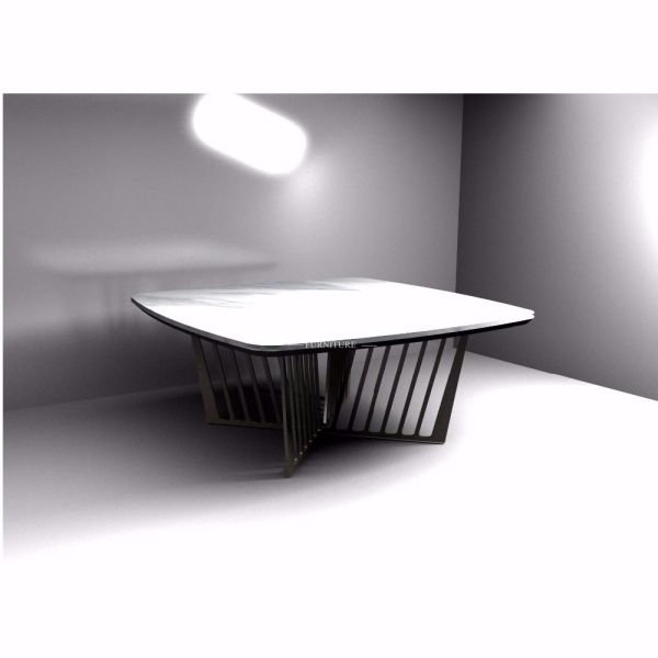 2017 New Design Simple Style Modern Designs Grey Marble Coffee Table ZZ-ZS1718